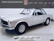 Tablet Screenshot of motoringinvestments.com